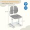 Adjustable Ergonomic Kids Study Chair with Double Backrest & Height Adjustable Seat